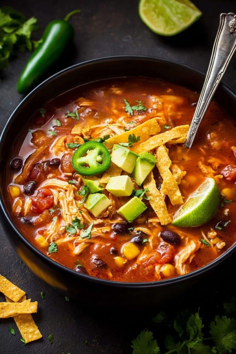 Easy Chicken Tortilla Soup Recipe