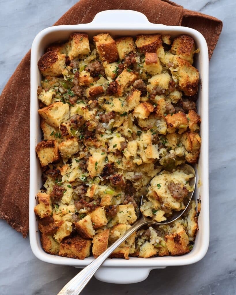Easy Sausage & Herb Stuffing Recipe