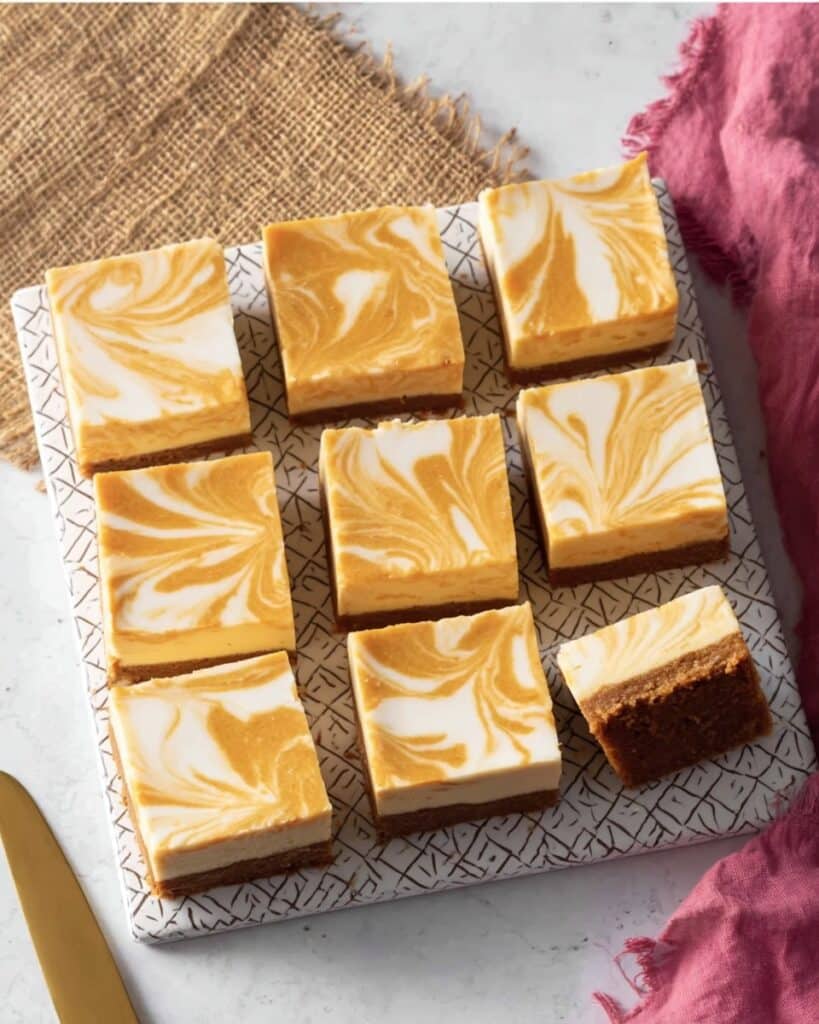 Pumpkin Cheesecake Bars Recipe