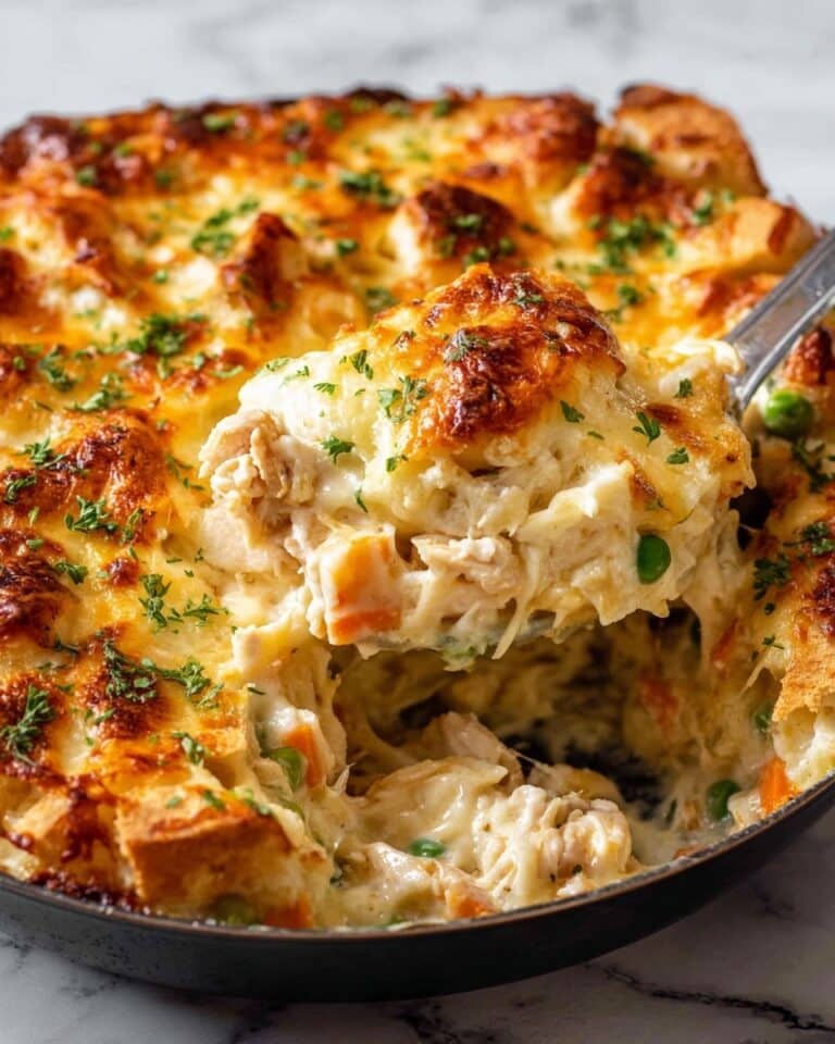 Garlic Bread Leftover Turkey Pot Pie Recipe