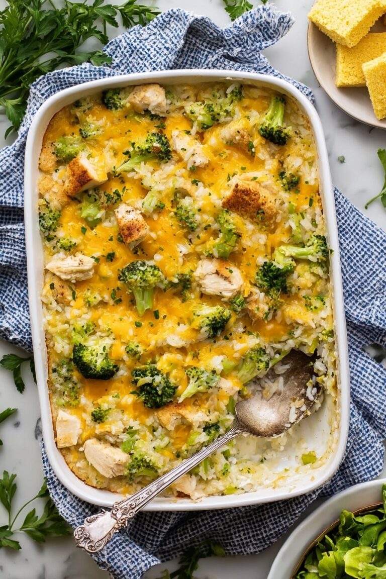One-Pan Chicken Broccoli Rice Bake Recipe