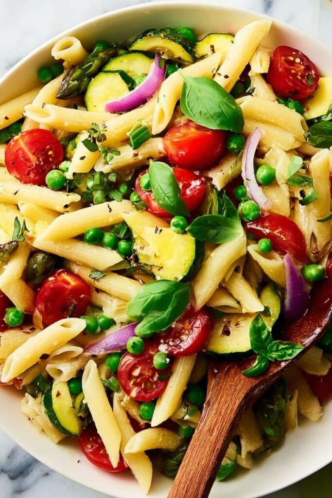 Fresh Pasta Primavera with Veggies Recipe