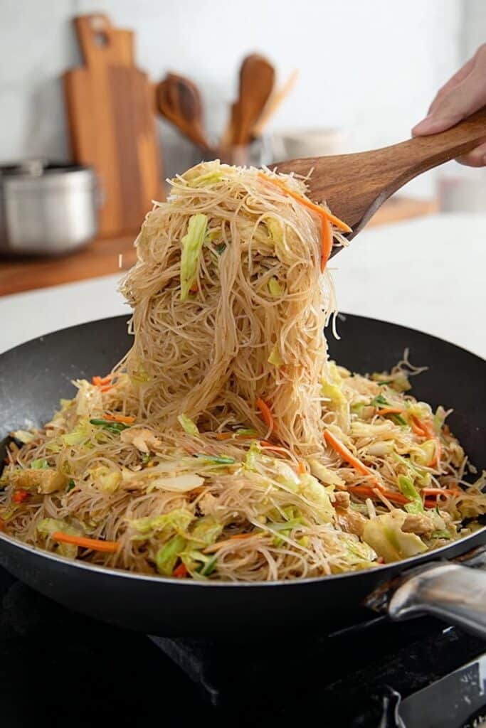 Easy Chicken and Pork Pancit Noodles Recipe