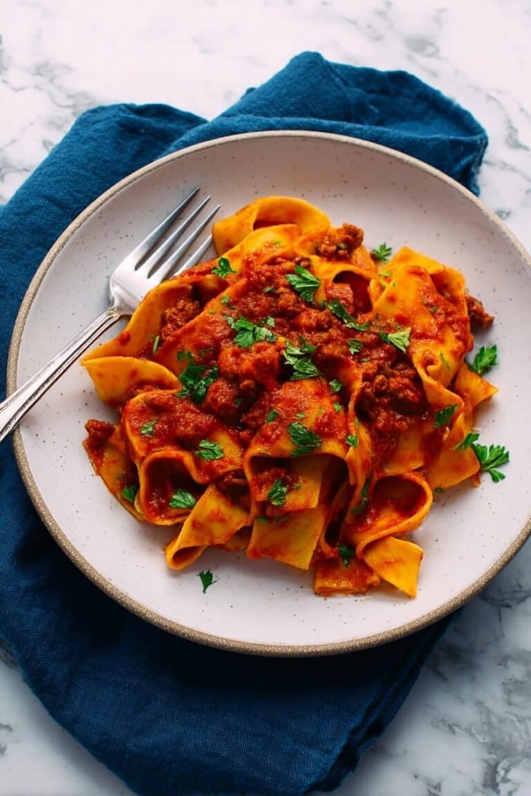 Slow Cooker Pappardelle Bolognese Recipe