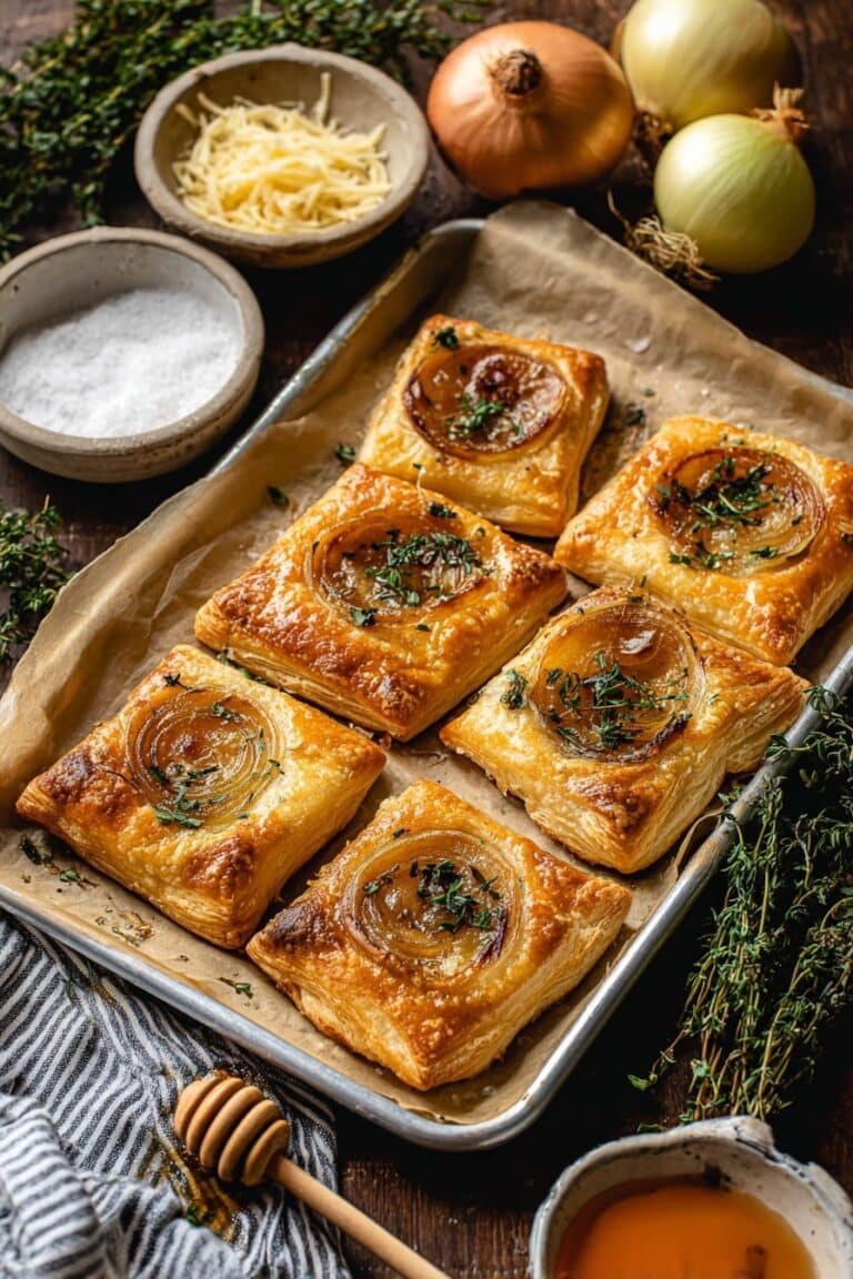 Upside-Down Onion Gruyere Tarts Recipe