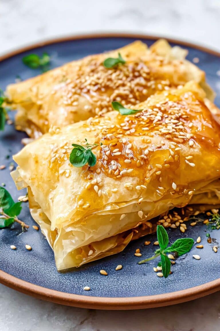 Baked Feta in Crispy Phyllo with Honey Recipe