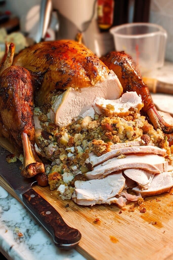Easy Turducken Recipe with Cornbread Stuffing Recipe