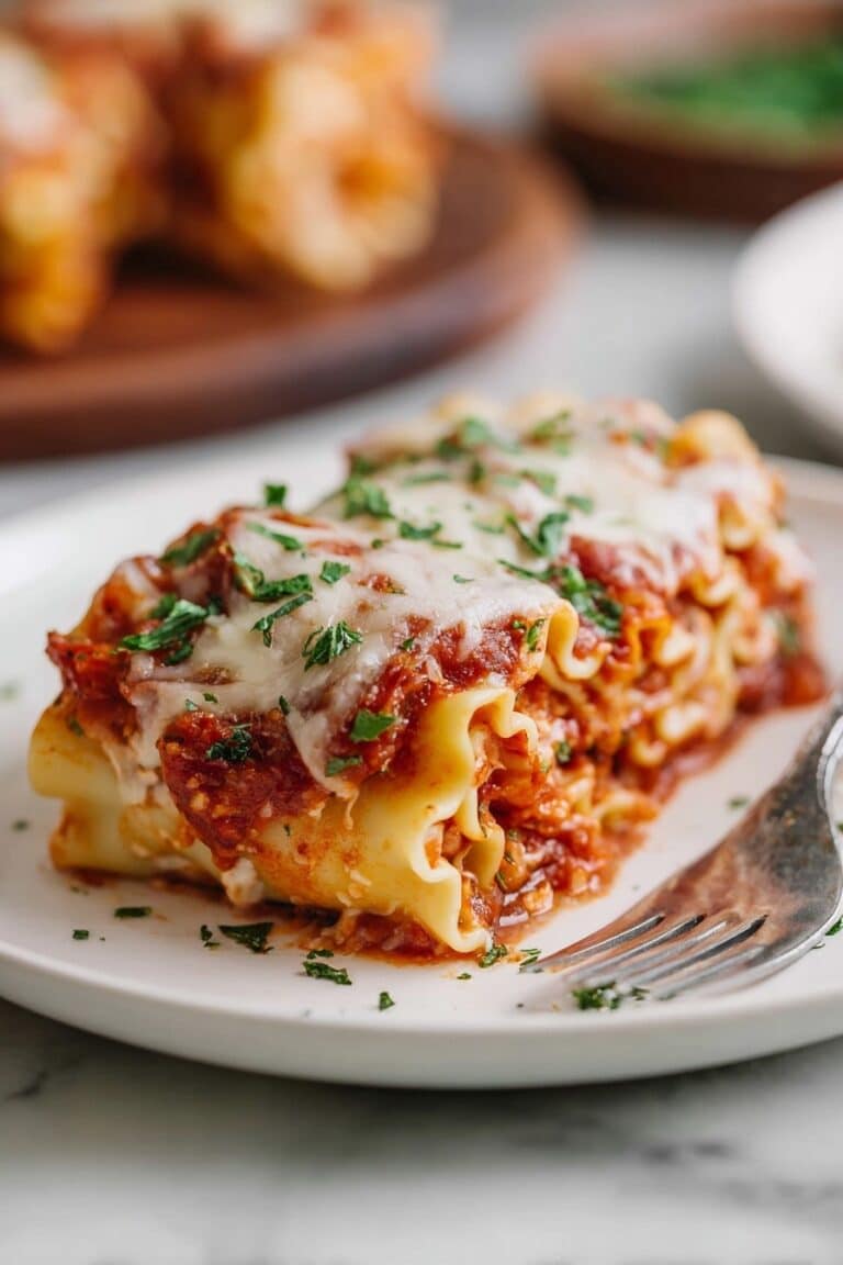 Cheesy Beef Lasagna Roll-Ups Recipe