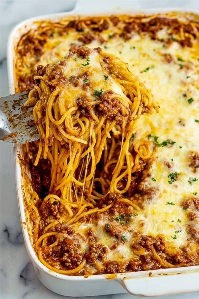 Creamy Cheesy Million Dollar Spaghetti Bake Recipe