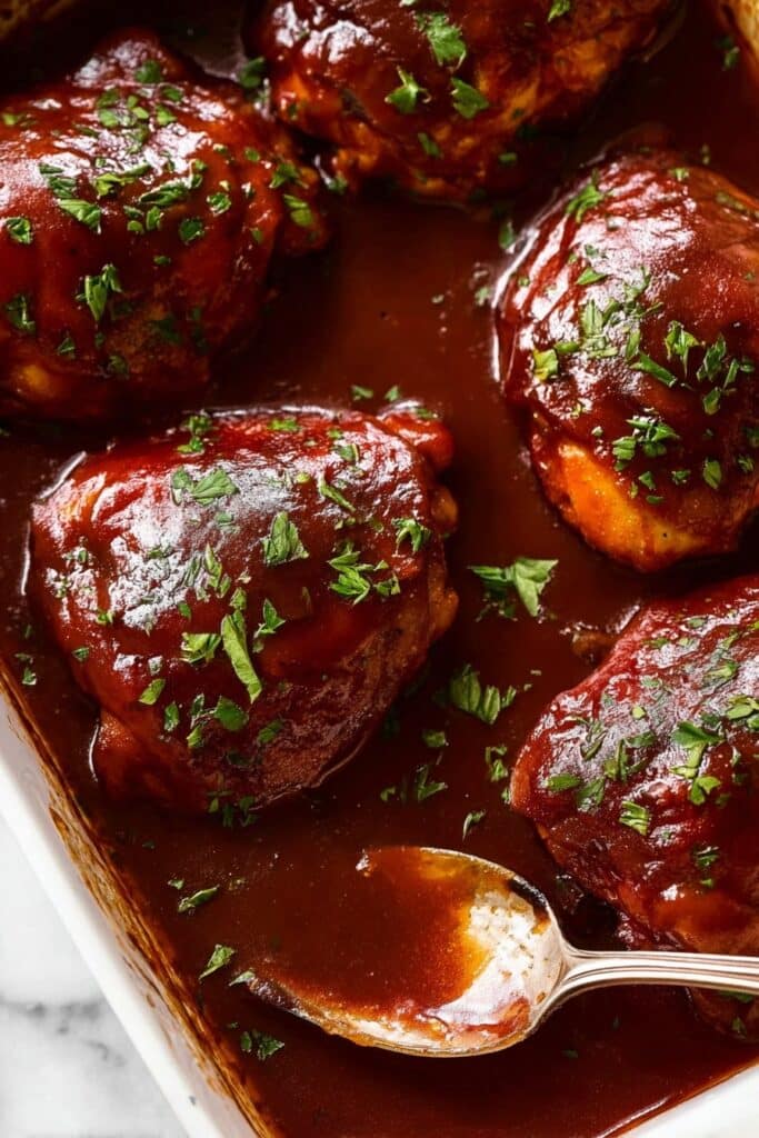Oven Baked BBQ Chicken with Homemade Sauce Recipe