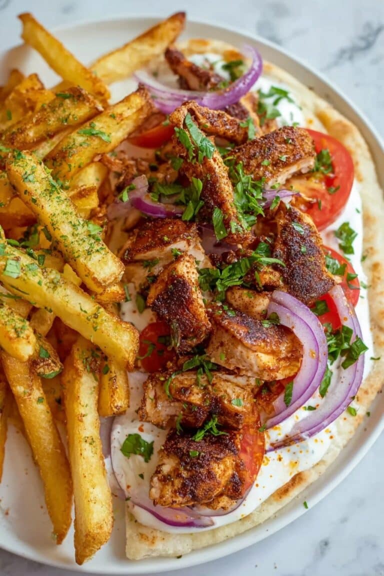 Chicken Shawarma Wraps with Garlic Yoghurt Sauce Recipe