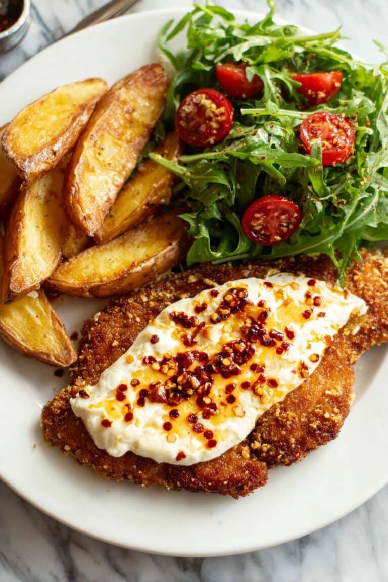 Crispy Chicken with Hot Honey and Feta Recipe