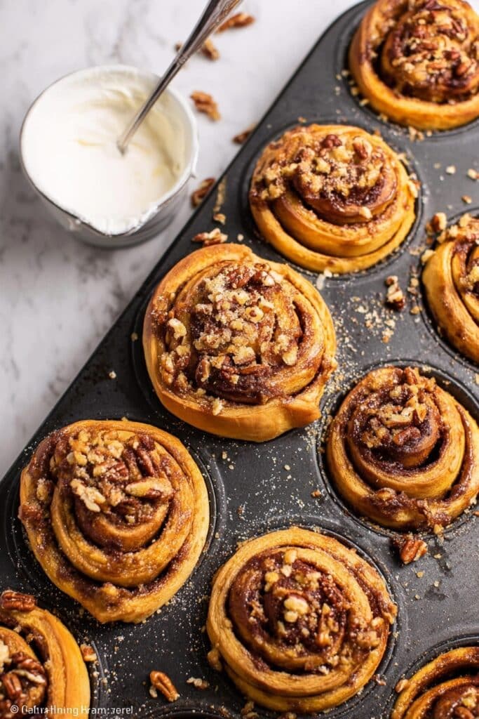 Pumpkin Cinnamon Roll Muffins Recipe