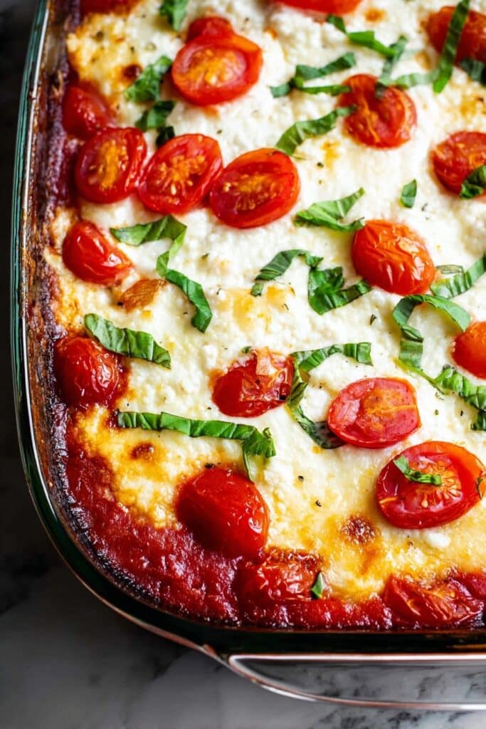 Baked Goat Cheese Dip with Tomatoes Recipe
