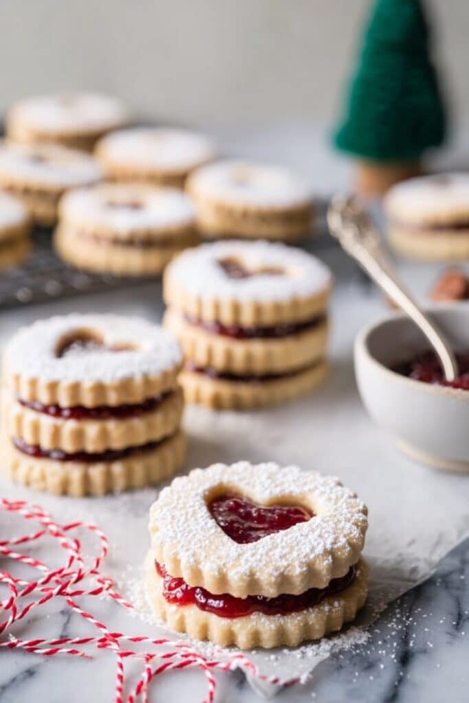 Easy Raspberry Linzer Cookies Recipe
