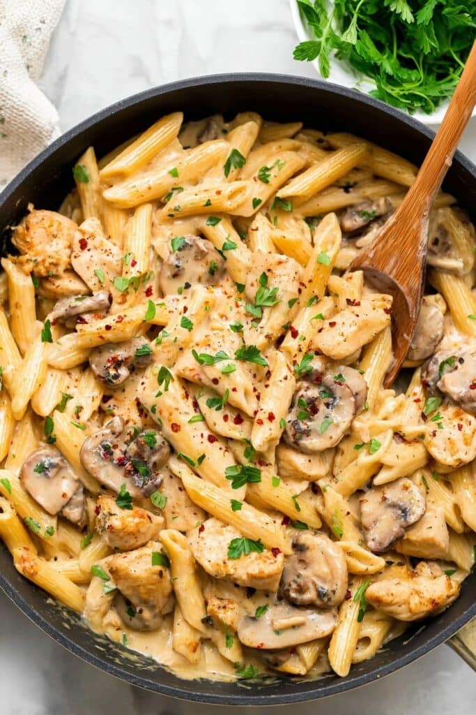 Creamy Chicken Marsala Pasta Recipe