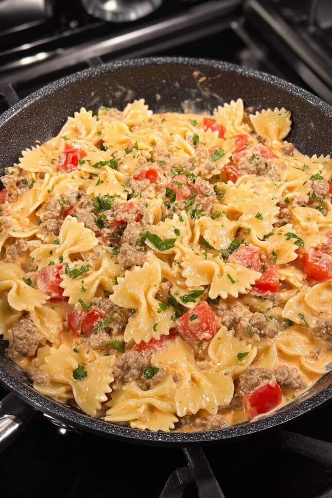 Creamy Italian Sausage Bow Tie Pasta Recipe