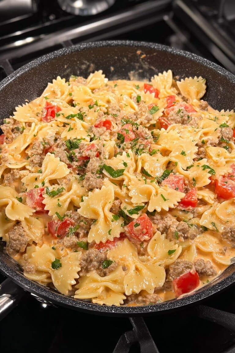 Creamy Italian Sausage Bow Tie Pasta Recipe
