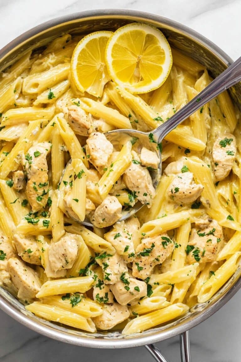 Creamy Lemon Chicken Pasta Recipe