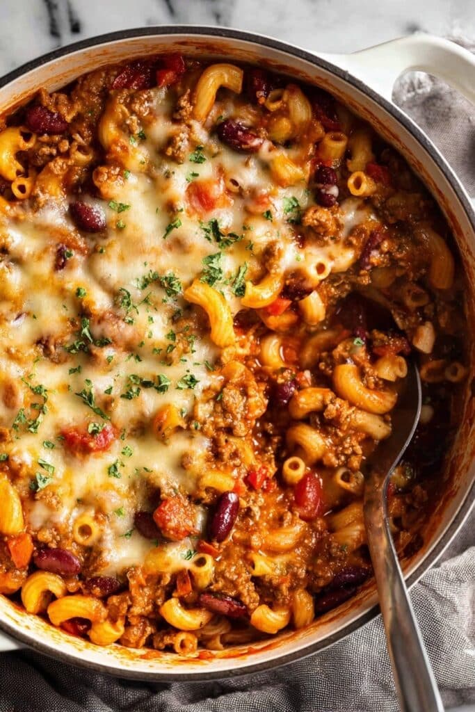 One-Pot Chili Mac and Cheese Recipe