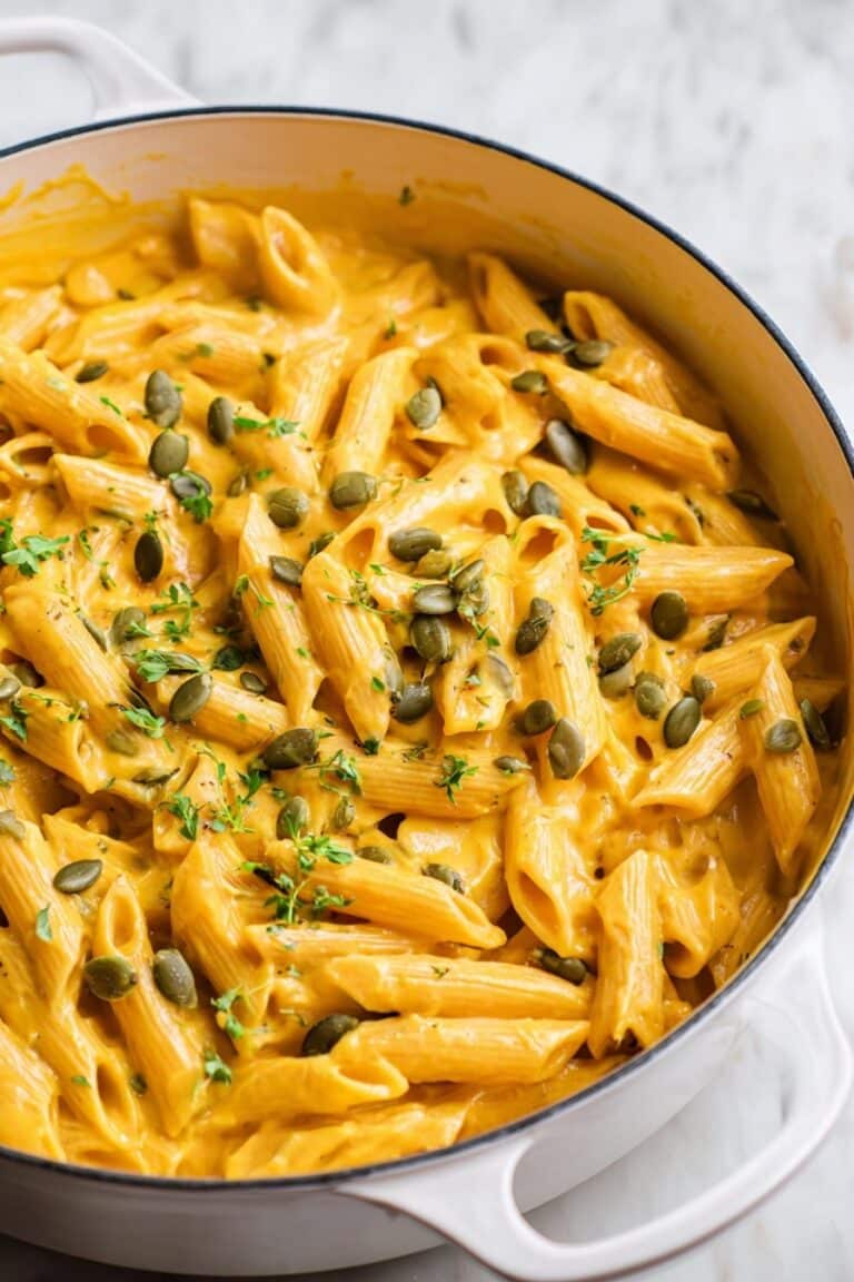 Creamy Pumpkin Pasta with Sage Recipe