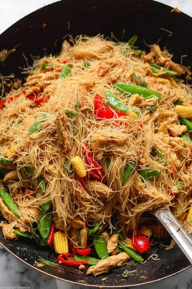 Easy Singapore Curry Noodles Recipe