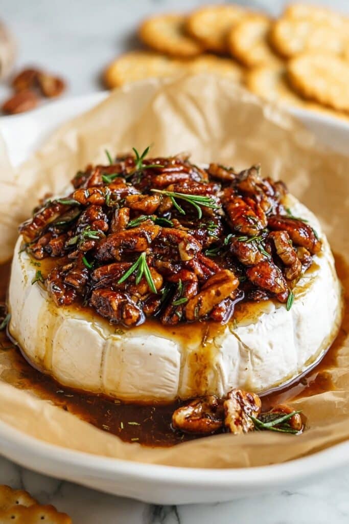 Maple Pecan Baked Brie Recipe