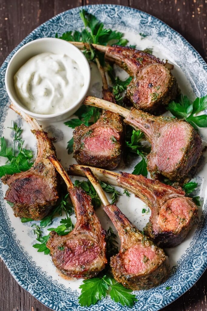 Garlic Herb Rack of Lamb Roast Recipe