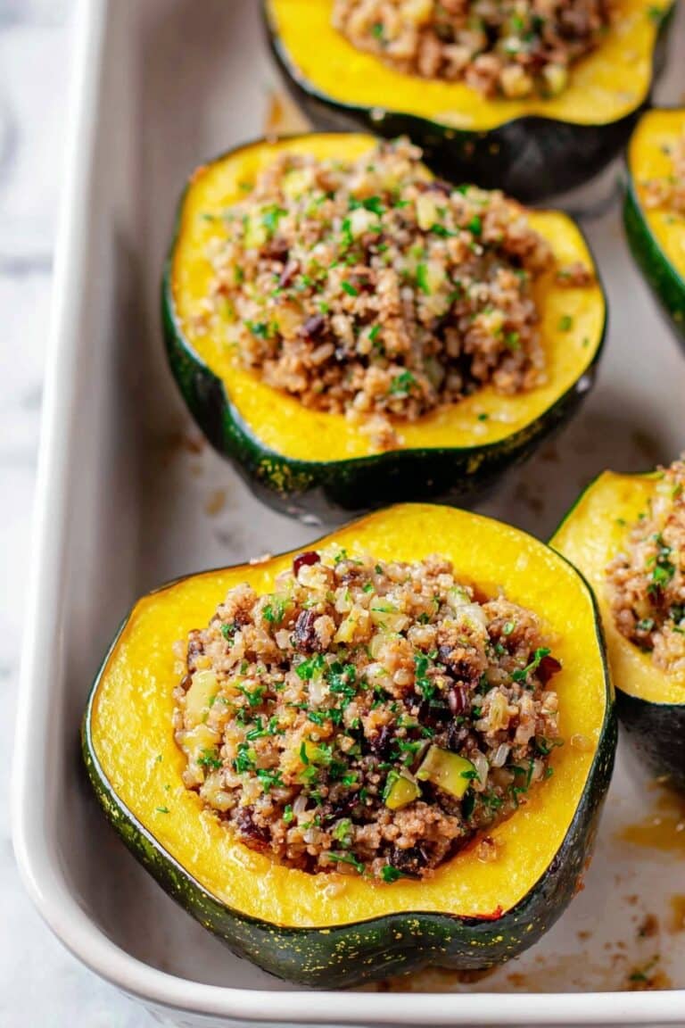 Moroccan Stuffed Acorn Squash Recipe