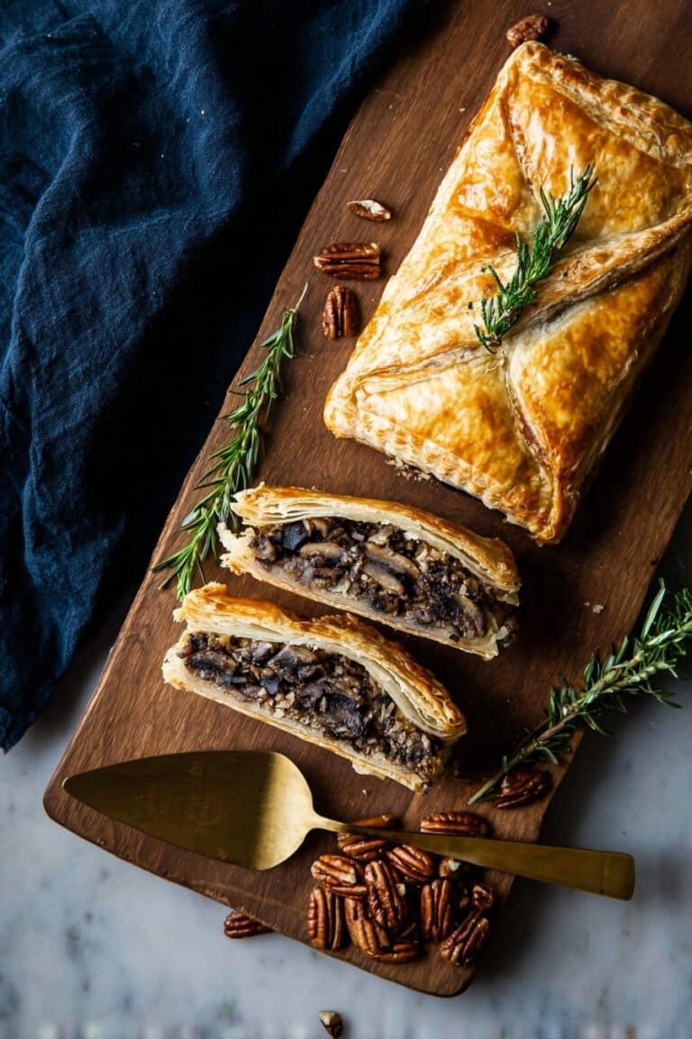 Vegan Mushroom Wellington with Pecans Recipe