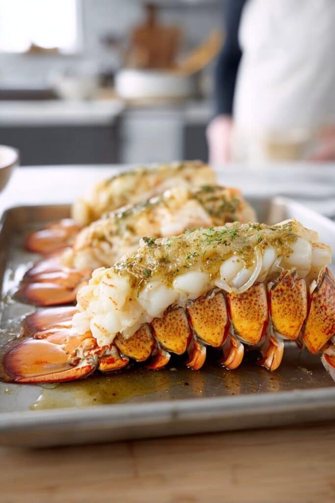 Broiled Lobster Tails with Herb Butter Recipe