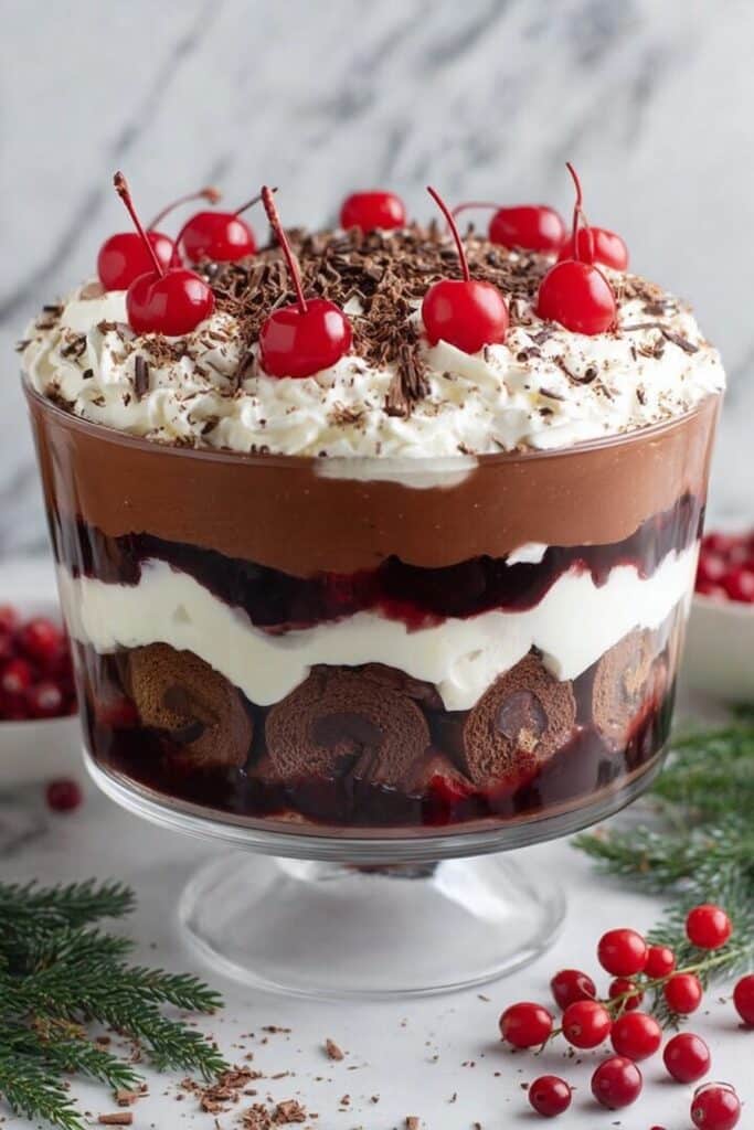 Chocolate Cherry Trifle with Kirsch Recipe