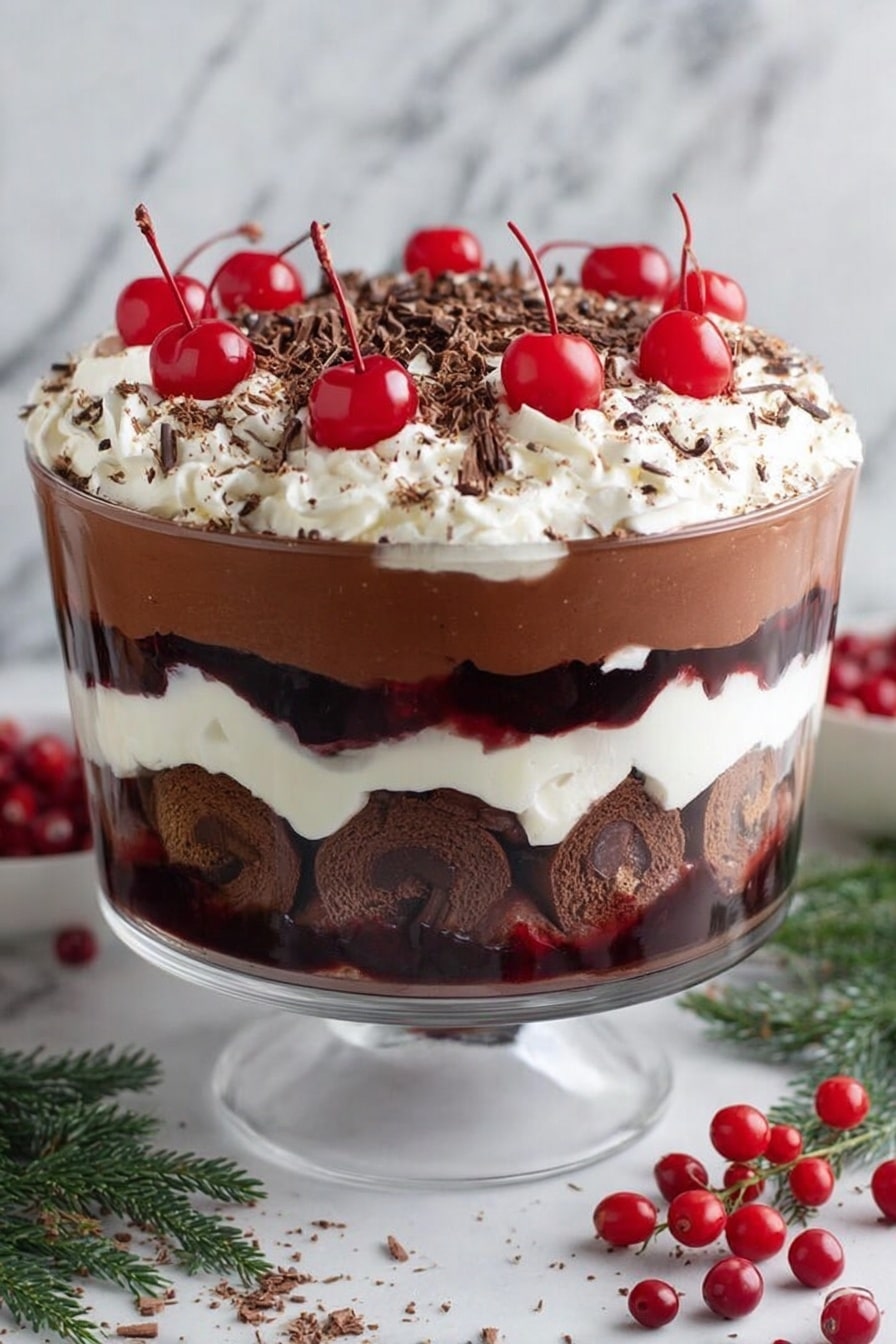 Chocolate Cherry Trifle with Kirsch Recipe