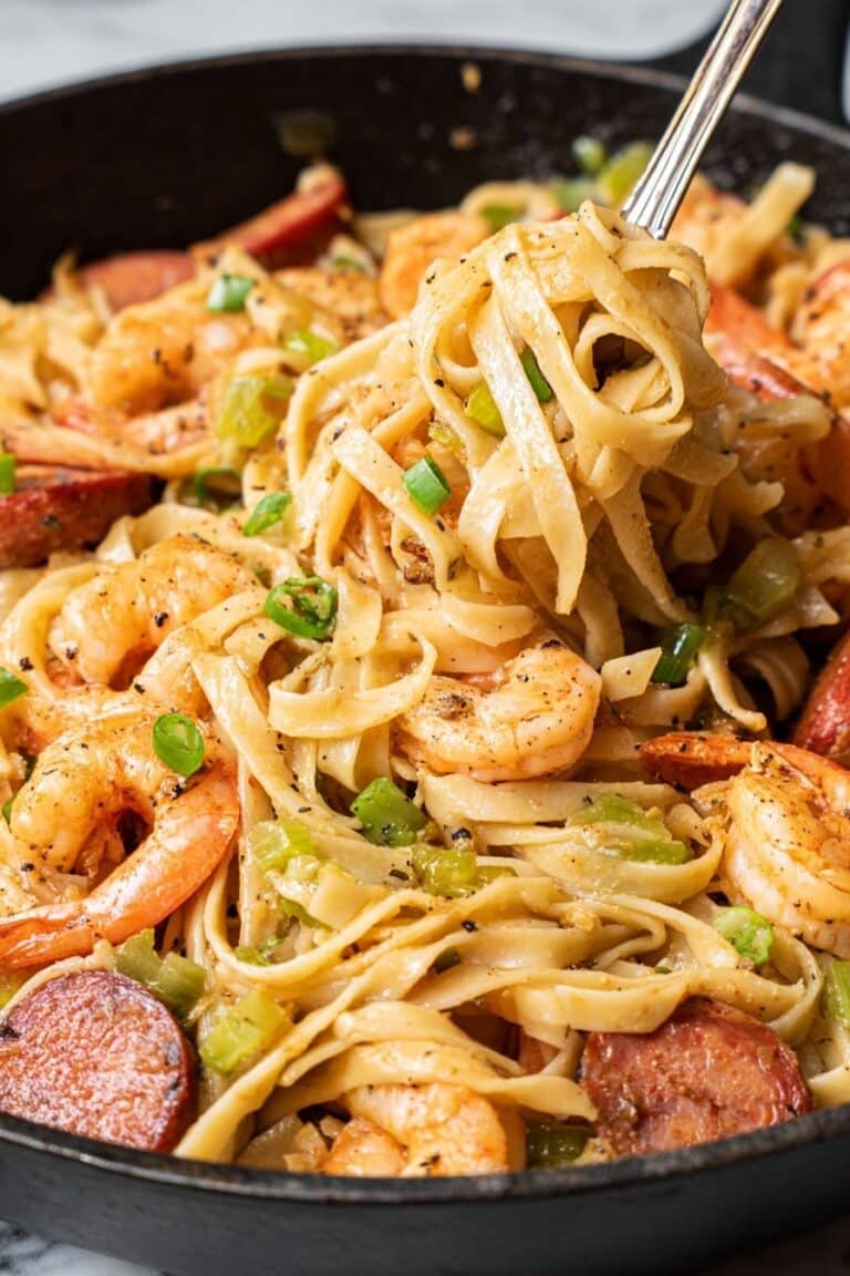 Cajun Shrimp and Sausage Pasta Recipe