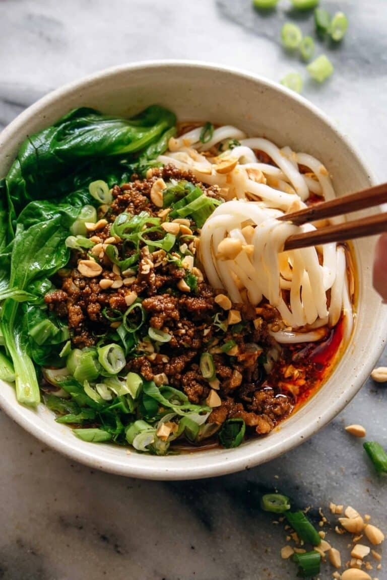 Spicy Dan Dan Noodles with Pork Recipe