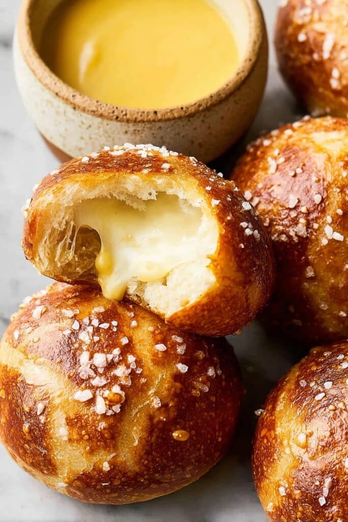 Cheddar Cheese Pretzel Bites Recipe
