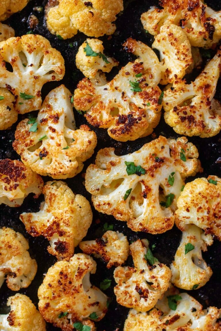 Easy Oven Roasted Cauliflower Recipe