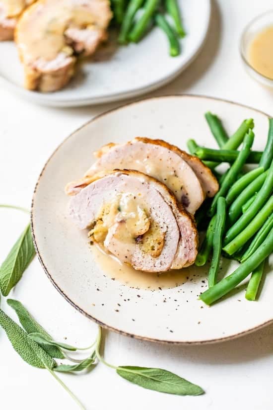 Turkey Roulade with Cranberry Stuffing Recipe