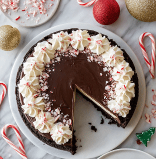 Peppermint Bark Cheesecake Recipe