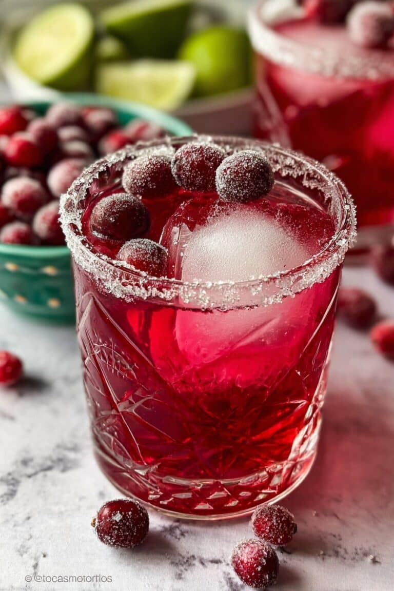 Festive Cranberry Margarita Recipe