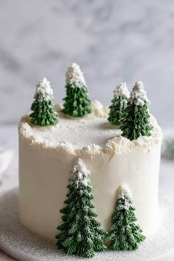 Christmas Tree Vanilla Cake Recipe