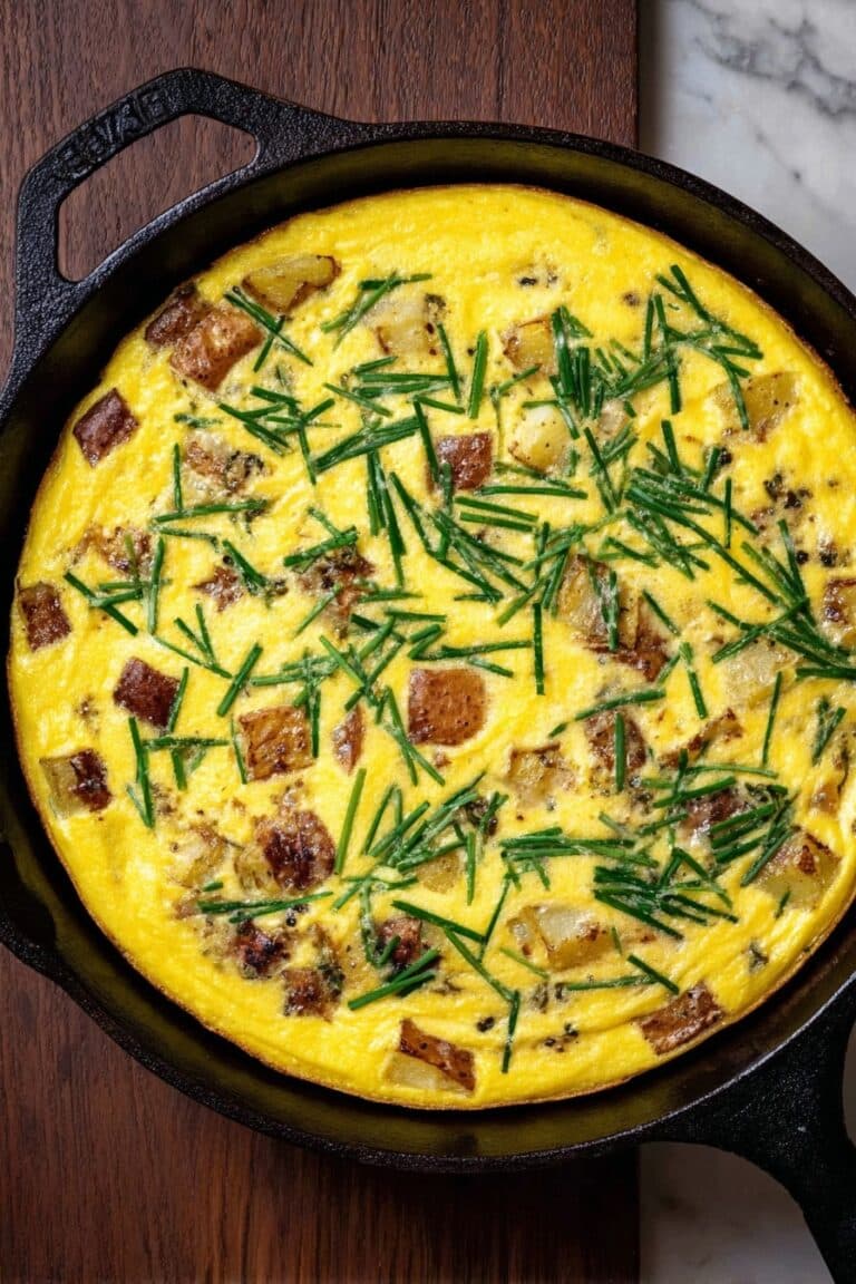 Potato and Egg Frittata with Cherry Tomatoes Recipe