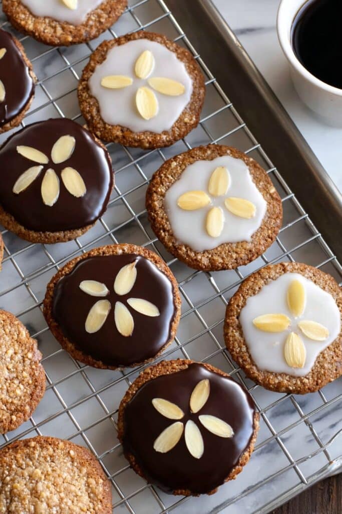 German Lebkuchen Cookies with Chocolate Glaze Recipe