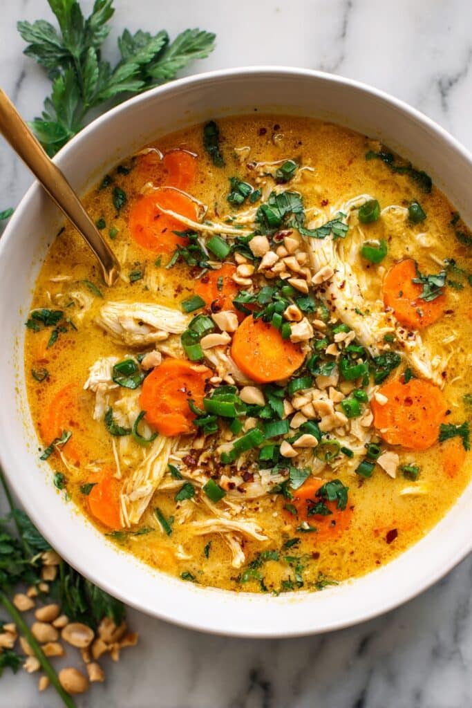 Healing Ginger Coconut Chicken Soup Recipe