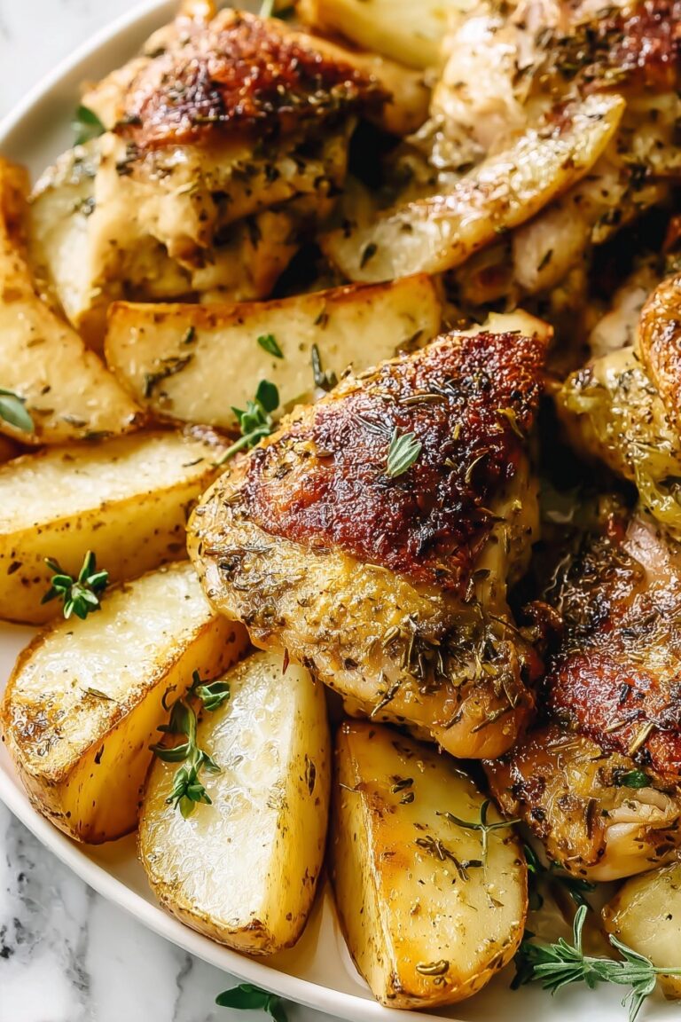 Greek Lemon Chicken and Potatoes Roast Recipe