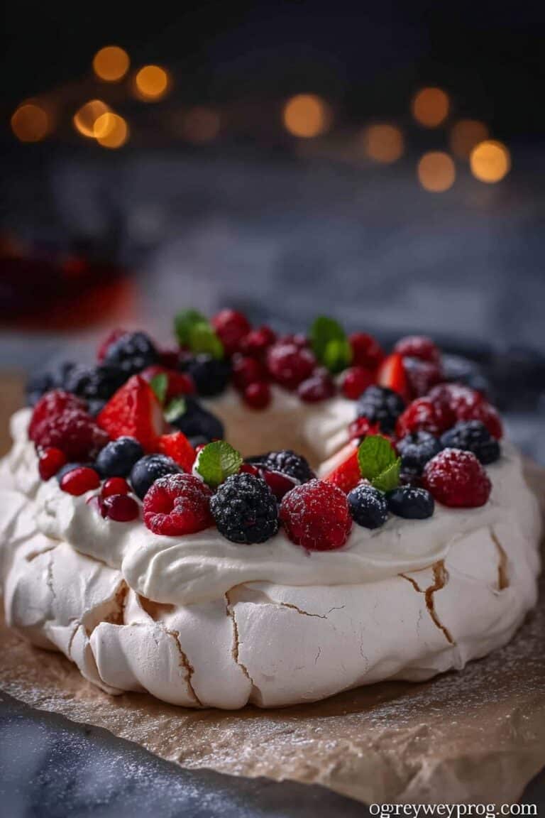 Christmas Pavlova Wreath Recipe