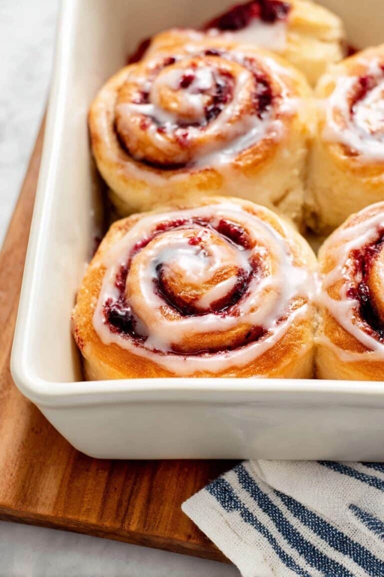 Cranberry Orange Rolls with Glaze Recipe