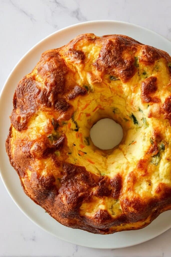Ham and Spinach Breakfast Bundt Cake Recipe