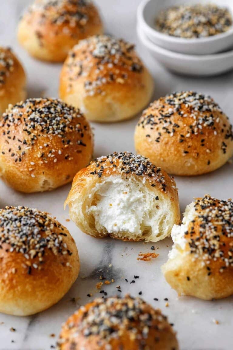 Stuffed Bagel Bites with Cream Cheese Recipe