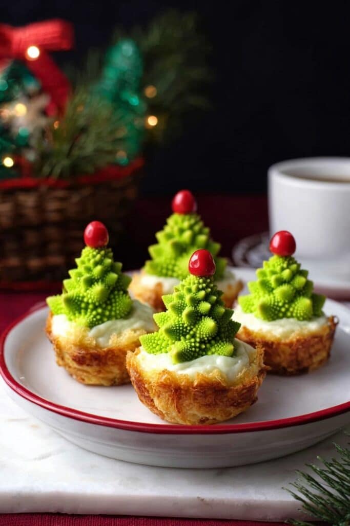 Christmas Tree Mini Quiches Recipe